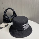 巴宝莉Burberry 原单新款牛仔渔夫帽 经典战马简约刺绣原单新品，超喜欢火爆