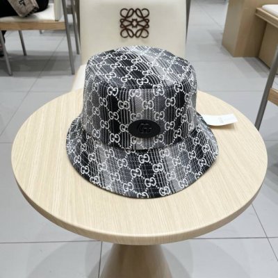 Gucci古奇 2025专柜新款老子提花款渔夫帽，很潮！休闲运动款，经典制作，超级好搭衣服！