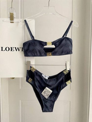 100 Loewe新款分体对版五金适合多种场景的游泳衣♀海边 游泳池 温泉 水上乐园 漂流都可以内搭也完全可以 连体设计遮肉显高挑 腹部有点肉肉也不影响咱美美的