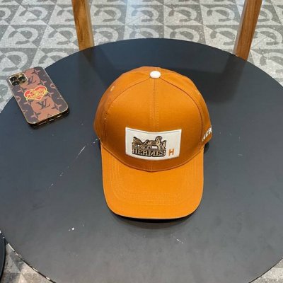 hermèS 爱马仕 原单棒球帽，经典H，正品开模订制，原版透气面料原厂精钢调节扣，做工细致，时尚帅气质量超赞！