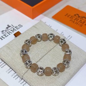新品发布 Hermas爱马仕手链奢华爱马仕手串 天然石手链男女同款 最新款全件串珠手链档次更高明星同款Anger Forest系列H复古爱马仕手链 尺寸:16-