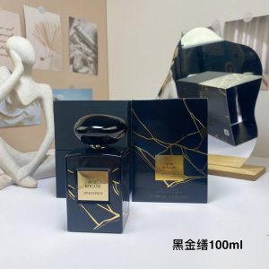 高品质/140 阿玛尼私藏系列黑金缮浓香水100Ml！ 烟草皮革调 细腻·烟熏·冷静 前调：海地香根草 中调：榄香藏红花 后调：皮革