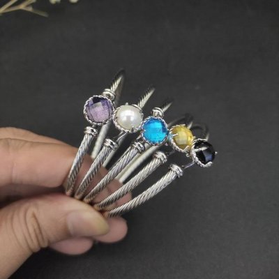 david Yurman 3Mm黄钻主人手镯。有17Cm和19Cm两个尺寸。建议适合佩戴的手围15-18Cm 编号Dysz-157、Dysz-158