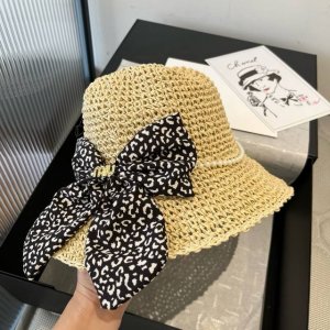 miumiu缪缪新款草帽 沙滩遮阳帽 头围57Cm 可调节
