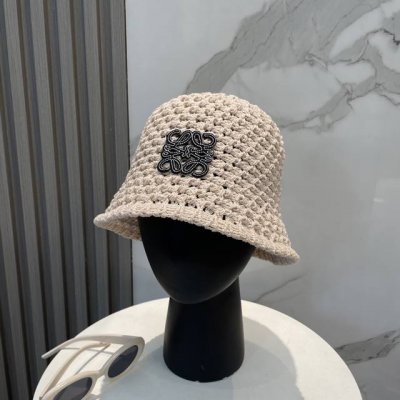 罗意威Loewe 新款针织盆帽，高密度制作，一顶超级有品位的针织帽了~出街首选！帽型超美腻颜色妥妥，轻便携带！小仙女人手必备 头围57Cm