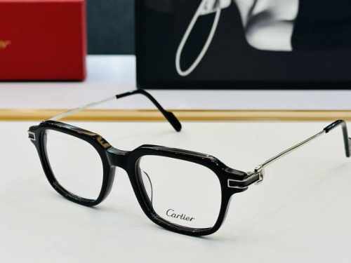 cartier-卡家 Ct0521O Size：49口20-145 不挑脸型 简约大气 时尚休闲 L框型简约