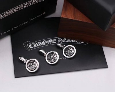 100Chrome Hearts 克罗心 纯银 转动马蹄印：六芒星、十字架、童花吊坠项链潮流百搭款。