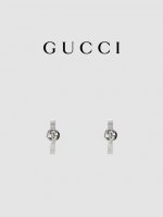 gucci古驰Gucci Interlocking系列环形耳环