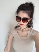 gucci 2025开春新款 潮流爆款 时尚方框太阳镜 高品质 佩戴舒适 网红潮款墨镜 型号：G5132