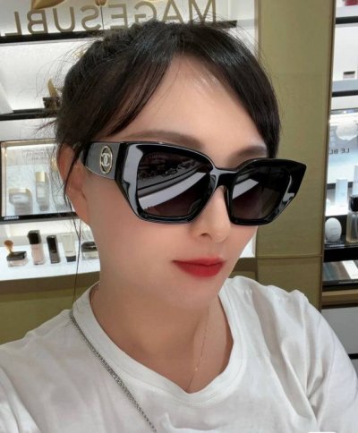 Chanel香奈儿 2025夏季新款墨镜时尚小红书同款个性潮流眼镜