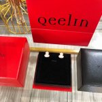 p价 qeeli*麒麟满钻白贝母葫芦耳钉 这款耳环我们采用独家材质 钻石全部选用进口施华洛世奇钻 镶嵌方式采用和Zp一致的手工镶嵌 这样成本虽然高了许多 但是真