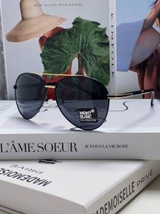 Montblanc 万宝龙 2025新款 男士偏光太阳镜墨镜内镀膜 哈蟆镜 偏光太阳镜 男女通用