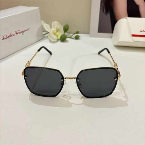 Ferragamo菲拉格慕2025新品 欧美新款男女款方框太阳镜 防紫外线墨镜时尚运动情侣 高端大气 多色可选！