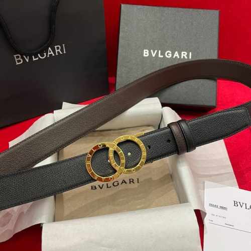 宝格丽 Bvlgari 新品 带身双面进口原厂皮掌纹牛皮 精品扣头设计 可旋转 双面用 注意细节宽度3.5Cm 长度可根据自身裁剪