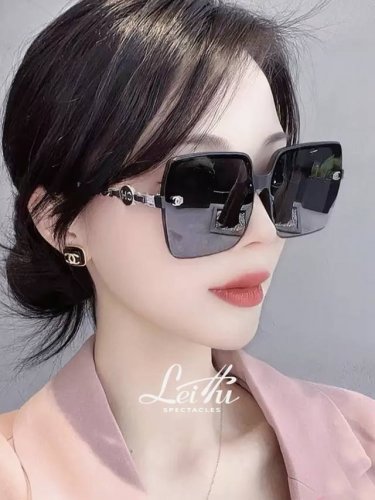 Chane*2025新款高级感链条款轻奢风偏光女太阳镜抖音小红书网红遮阳墨镜