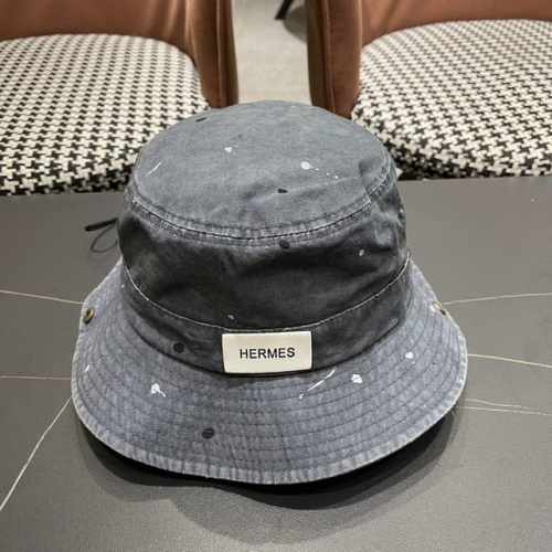 HermèS 爱马仕 山岩小众骑行渔夫帽山系夏户外登山帽大檐遮阳 防晒透气徒步纯色