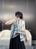 2025年专柜同步 最新款Hermes 双面同色 跃动的马儿 140 顶级丝羊绒工艺超值爱马仕专柜爆款羊绒方巾立体呈现图案纹路实物档次极高特殊工艺高端研发惊艳问