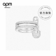 Apm Monaco别针戒指个性指环名媛尾戒满钻锆石气质装饰品 码数6-7-8 独特风格 精选原版进口材质电镀厚金 原版一比一定制
