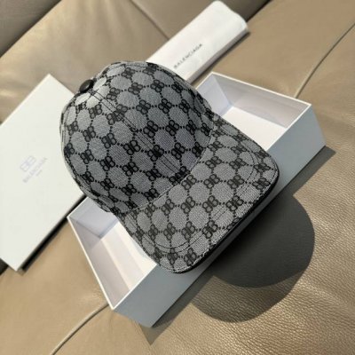 配盒子布袋 Balenciaga 巴黎世家 新款原单棒球帽 专柜1:1开模订制 原版帆布面料+头层牛皮 纯棉内里 轻盈透气 简洁大方 基础头围56 贴片可调节