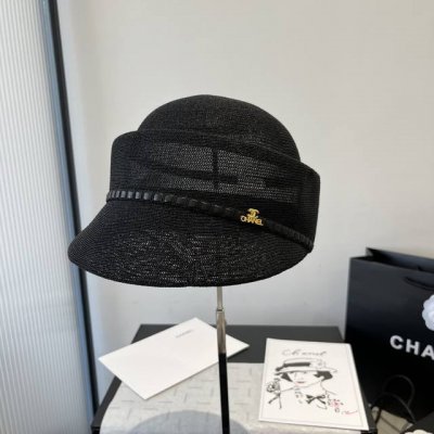 chanel香奈儿新款鸭舌军帽，针织面料，轻盈舒适，头围57Cm