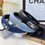 miumiu缪缪 miumiu发箍 牛仔简约轻奢风发箍气质百搭小仙女必入单品名媛风十足 宝藏款 闭眼入推荐款 单个