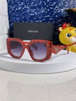 prada普拉达 2025新款 太阳镜经典三角标女士时尚蝶形猫眼墨镜 14Zsf