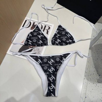 香奈儿泳衣，上身显瘦而且好看！穿着很洋气Sml