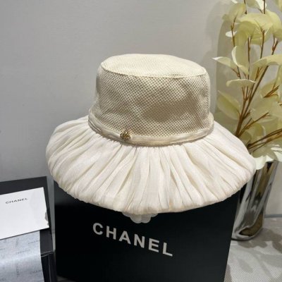 chanel香奈儿新款灯笼帽 遮阳帽 可折叠 头围57Cm