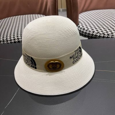 Gucci古奇 2025新款草编遮阳草帽盆帽沙滩风 简约大方 百搭单品 新款帽型超美腻 新品上架