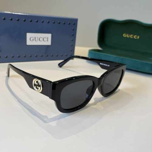 gucci古奇重磅新品 女款太阳镜 大框立体面 修饰脸型 复古有韵味