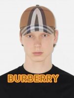 p80巴宝莉Burberry棒球帽新款条纹渔夫帽水洗盆帽百搭帽子显脸小夏季遮阳防晒户外运动小众