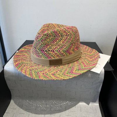 Loewe罗意威新款拉菲草礼帽，天然草、轻盈搭配防风绳，头围57Cm