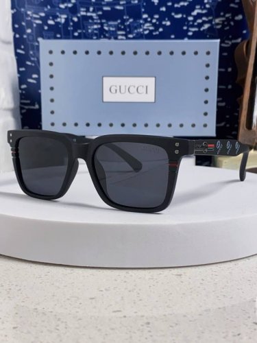 gucci古奇 2025新款男女偏光太阳镜简约超轻框架 男士开车专用 防紫外线