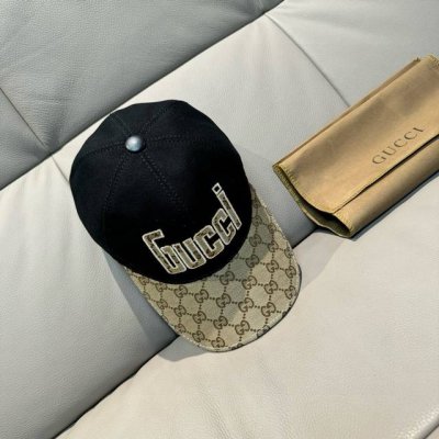 批80 配包装布袋，Gucci古奇新款原单棒球帽， Gucci大提花。专柜1:1开模订制，原版帆布面料+头层牛皮，轻盈透气！基础头围56，贴片可调节。