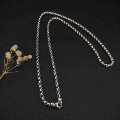 david Yurman 5Mm盒式链项链。长度55Cm、60Cm、65Cm、70Cm四个尺寸。延迟链 编号Dyxl-067-070