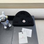 Moncler可爱蝴蝶结毛线帽子女秋冬季保暖针织套头冷帽子2024新款护耳百搭