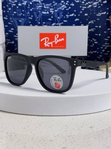 Ray Ban雷朋 2025新款矩形男女通用太阳镜 男士开车偏光镜片 Rb69009 Size:60口15-145
