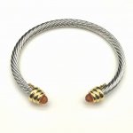 David Yurman 5Mm金头香槟钻手镯. 建议适合佩戴的手围15-20Cm 编号Dysz-148