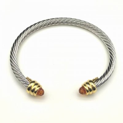 David Yurman 5Mm金头香槟钻手镯. 建议适合佩戴的手围15-20Cm 编号Dysz-148