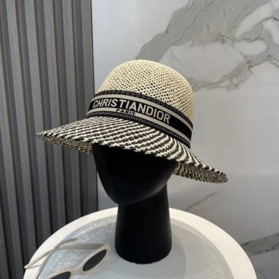 迪奥 Dior草帽 名媛风盆帽 高级细草制作 高端定制 头围57Cm
