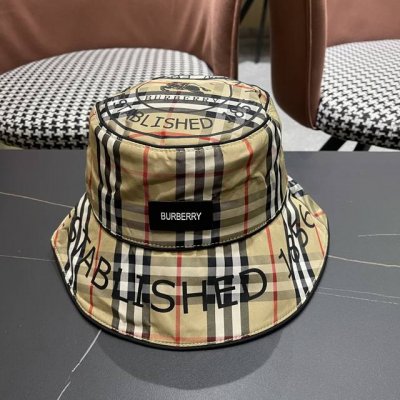 burberry 巴宝莉 2025原单渔夫帽 专柜热卖款纯棉内里 轻盈透气 完美版型 对格精准无误 原厂品质 独家实物拍摄 男女适用