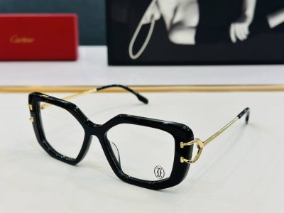 cartier-卡家 Ct0531S Size 54口19-145 不挑脸型 简约大气 时尚休闲 ZP框型简约