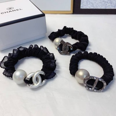 chanel小香 Dior迪奥 珍珠Logo皮筋发圈气质百搭小仙女必入单品 宝藏款 闭眼入推荐款 单个