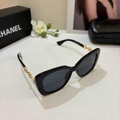 Chanel 香奈儿 2025新款太阳眼镜 今年火爆款珍珠镜腿太阳镜网红款墨镜 专柜同步 时尚潮流款