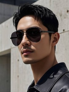 阿玛尼 2025新款超百搭金属尼龙太阳镜 造型轮廓超大镜框完美修饰脸型 时尚超级百搭 型号 A2613