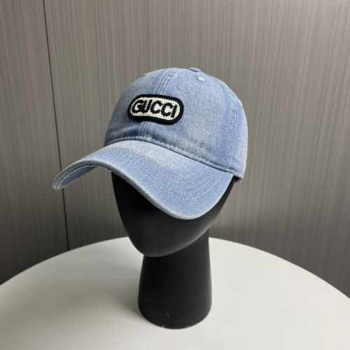 p50 古奇Gucci新款牛仔棒球帽火爆来袭 工艺非常精美 高档大气上档次！低调奢华，方便携带！跑量！