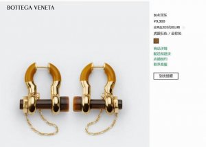 Bottega Veneta Bv耳环 金属感十足 特别特别赞 整体细节非常令人惊喜 设计感十足 必须为世家的设计点个大大的赞 不仅带出个人自信及品味 款式典雅