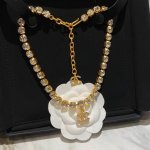 编号Xxl0071 Cc中古水钻水晶项链， 一直热销～ 中古晶钻项链 收藏级神仙款！ 电镀24K真金材质