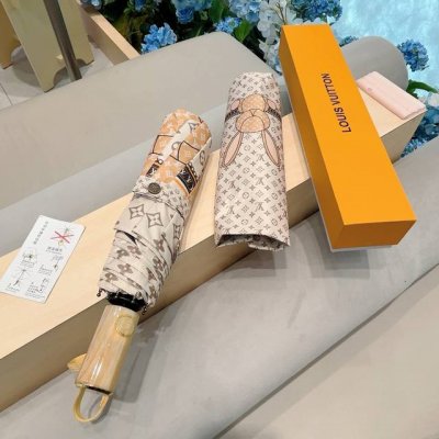 Louis Vuitton 路易威登 兔子Logo 三折自动折叠晴雨伞 新涂层技术深色伞面 拥有令人惊喜的遮光效果！3色