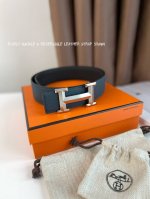 hermes-38Mm 爱马仕专柜同步 进Epsom双面小牛皮 精钢精品五金 双面可用P200